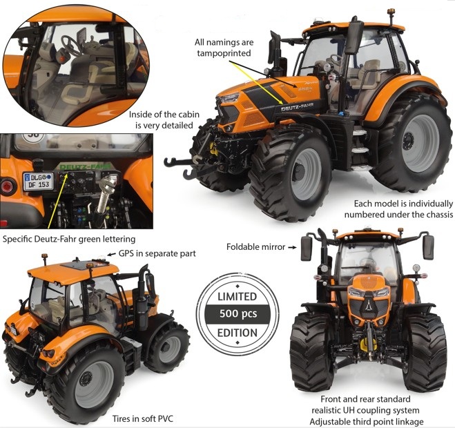 Deutz-Fahr 6150.4 TTV Communal Limited Edition 500 pieces - 1:32